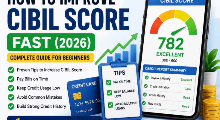 How to Improve CIBIL Score Fast 2026